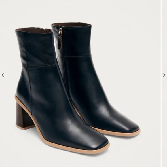 Alohas West Black Vintage with Brown and Square Heel and toe Boot Size 9 US - Picture 1 of 3